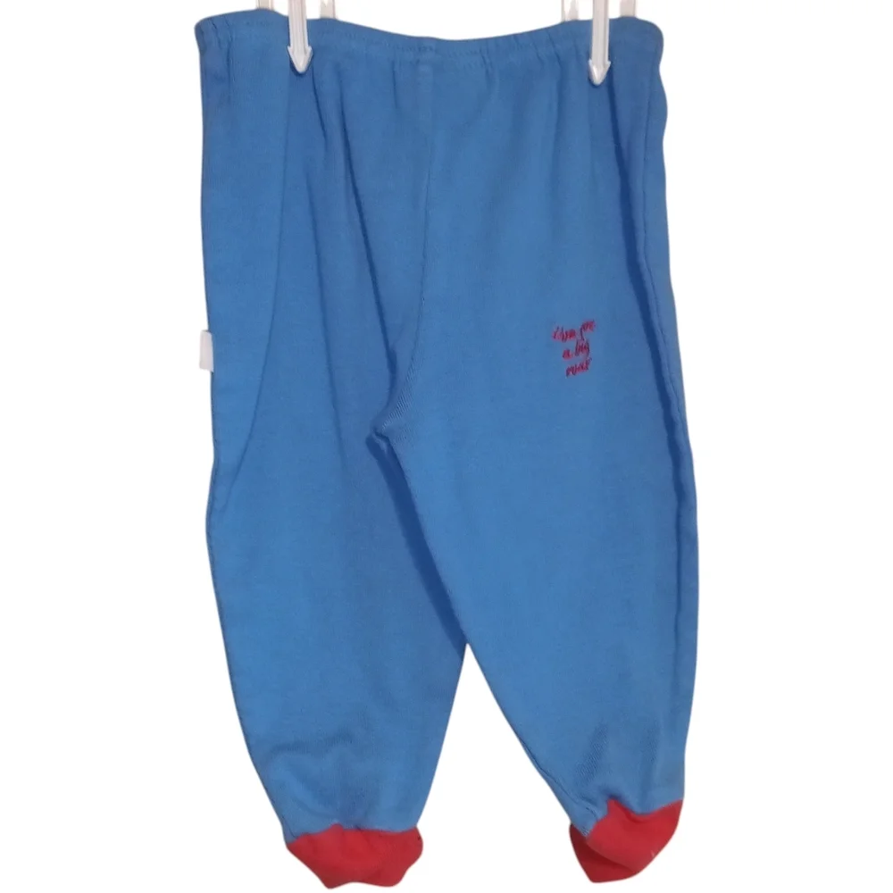Bon Bébé Red and Blue 2-piece Baby Outfit with Lion Design Size 6-9 (19-26lbs)!